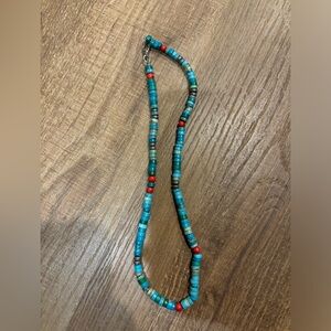 REAL Turquiose beaded necklace